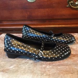 VERY VOLATILE Black White Stars Mary Janes EUC 7.5